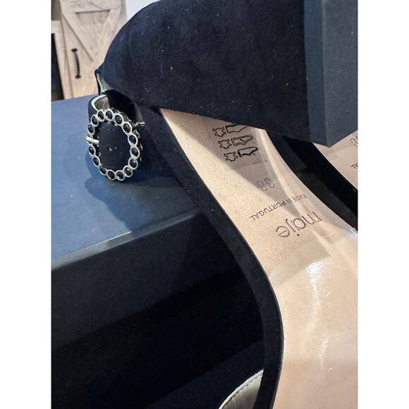 NEW Maje Faria Strappy Pumps in Black Suede size 38 / 7.5 - Picture 5 of 9